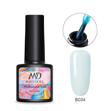 Load image into Gallery viewer, MAD DOLL 8ml 60 Colors Gel Nail Polish Nail Color Nail Gel varnish Soak Off UV Gel Varnish Base Coat No Wipe Top Coat