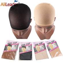 Load image into Gallery viewer, Alileader 2Pcs High Quality Wig Cap Brown Stocking Cap To Christmas Cosplay Wig Caps Stocking Elastic Liner Mesh For Making Wigs
