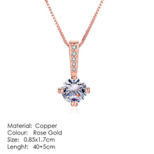 Load image into Gallery viewer, Aesthetic Charm Pendant Necklaces For Women Shine Zircon Choker Collar Chain On The Neck Jewellry Wedding Fashion Jewelry N426