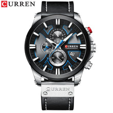 Load image into Gallery viewer, CURREN Watch Chronograph Sport Mens Watches Quartz Clock Leather Male Wristwatch Relogio Masculino Fashion Gift for Men