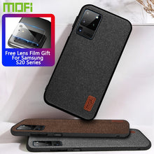 Load image into Gallery viewer, MOFi Case For Samsung S20 Plus Fabric Back Cover For Samsung S20 Ultra Case Cloth For Galaxy S20+ Plus Silicone Capas S20 Case