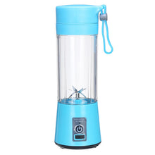Load image into Gallery viewer, 380ml 4/6 Blades Portable Electric Fruit Juicer Home USB Rechargeable Smoothie Maker Blenders Machine Sports Bottle Juicing Cup