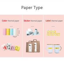 Load image into Gallery viewer, 3 Rolls Thermal Paper Label Paper Sticker Paper Photo Paper Color Paper For PeriPage PAPERANG Photo Printer