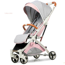 Load image into Gallery viewer, Babyfond 5.8KG Light Stroller Gold Frame Car Portable Carriage Umbrella Baby Stroller Newborn Travelling Pram On Plane Gifts