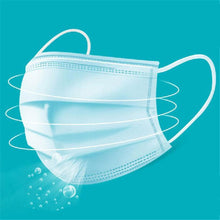 Load image into Gallery viewer, 24h Fast Shipping Hot Sale 3-layer Mask 100 Pcs Face Mouth Masks Non Woven Mascarillas Disposable Anti-Dust Masks Earloops Masks