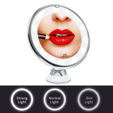 Load image into Gallery viewer, Dropshipping LED Mirror Flexible Makeup Mirror with Led Light Vanity Mirrors 10X Magnifying Mirrors Light Cosmetic Miroir