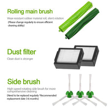 Load image into Gallery viewer, Hepa Filter+Side Brush+Brush Roll+dust bags Replacement for iRobot Roomba i7 E5 E6 I Series Robot Vacuum Cleaner Spare Parts