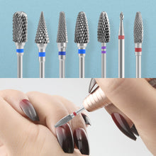 Load image into Gallery viewer, Tungsten Carbide Nail Drill Bit Cutter For Manicure Machine Carbide Electric Nail Drill Milling Cutter For Nail File Accessories