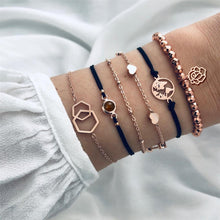 Load image into Gallery viewer, 30 Style Marble Turtle Bracelet Set Heart Pearl Moon Star LOVE Crystal Bracelets for Women Tassel Bracelet Jewelry Wholesale