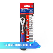 Load image into Gallery viewer, WORKPRO Tool Set Hand Tools for Car Repair Ratchet Spanner Wrench Socket Set Professional Bicycle Car Repair Tool Kits