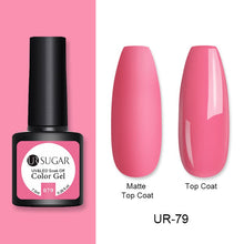 Load image into Gallery viewer, UR SUGAR 7.5ml Matte Nail Gel Polish Purple Series Hybrid Varnish Nail Art Semi Permanent UV Gel Varnish Soak Off Matte Top Coat