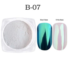 Load image into Gallery viewer, Holographic Powder on Nails Laser Silver Glitter Chrome Nail Powder DIP Shimmer Gel Polish Flakes for Manicure Pigment CH1028-4