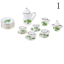 Load image into Gallery viewer, 15/8/9/4/2Pcs 1:12 Dolls House Miniature Mugs Dish Cups Pot Set Direction Furniture Toys Coffee Tea Cups Dollhouse Accessory