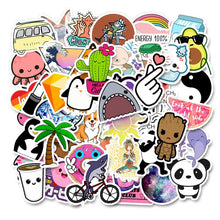 Load image into Gallery viewer, 50 PCS Vsco Stickers Pack For Kawaii Girl Things On Laptop Fridge Phone Skateboard Suitcase Waterproof Sticker