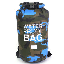 Load image into Gallery viewer, Outdoor Bag Camouflage Portable Rafting Diving Dry Bag Sack PVC Waterproof Folding Swimming Storage Bag for River Trekking