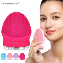 Load image into Gallery viewer, Sonic Face Cleansing Brush Silicone Facial Cleaner Facial Cleansing Brush Deep Pore Cleaning Face Massage Mini Face Care Tool