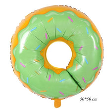 Load image into Gallery viewer, 1set Pink Donut Lip Ice Cream Popcorn Candy Foil Balloon Baby Shower Happy Birthday Decoration Balloon Boy Girl Cute Kid Toy
