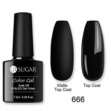 Load image into Gallery viewer, UR SUGAR 7.5ml Matte Nail Gel Polish Purple Series Hybrid Varnish Nail Art Semi Permanent UV Gel Varnish Soak Off Matte Top Coat