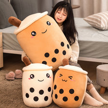 Load image into Gallery viewer, real-life bubble tea plush toy stuffed food milk tea soft doll boba fruit tea cup pillow cushion kids toys birthday gift
