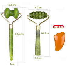 Load image into Gallery viewer, Massager For Face Jade Roller Facial Skin Care Tools Natural Gouache Scraper Body Back Beauty Slimming Massagers Lift Tools