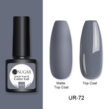 Load image into Gallery viewer, UR SUGAR 7.5ml Matte Nail Gel Polish Purple Series Hybrid Varnish Nail Art Semi Permanent UV Gel Varnish Soak Off Matte Top Coat