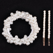 Load image into Gallery viewer, 14 Colors Woman Elegant Pearl Hair Ties Beads Girls Scrunchies Rubber Bands Ponytail Holders Hair Accessories Elastic Hair Band