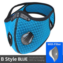 Load image into Gallery viewer, WEST BIKING Sport Face Mask Activated Carbon Filter Dust Mask PM 2.5 Anti-Pollution Running Training MTB Road Bike Cycling Mask