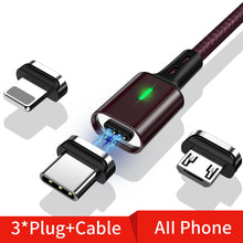 Load image into Gallery viewer, Twitch T03 Magnetic Cable Micro usb Type C Magnetic Usb Charging Cable Microusb Type-C Magnet Charger Wire usb c For iphone 11