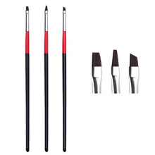 Load image into Gallery viewer, set Nail Art Brush Drawing Painting Carving Pen Design Manicure Tools Acrylic Liner UV Gel Sequins Decoration Tips 7/9/11mm