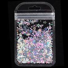 Load image into Gallery viewer, Holographic Butterfly Heart Nail Art Glitter Micro Laser Star Flakes 3D Silver Gold Sequins Polish Manicure Nail Decoration