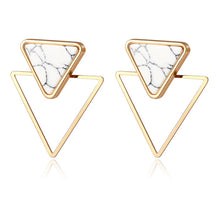Load image into Gallery viewer, BICUX New Fashion Round Dangle Drop Korean Earrings For Women Geometric Round Heart Gold Earring Wedding Jewelry