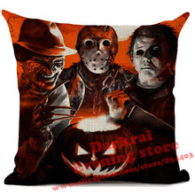 Load image into Gallery viewer, Halloween Horror Cushion Cover Chucky Annabelle Scream Clown Printed Throw Pillows Living Room Halloween Decorative Pillow Case