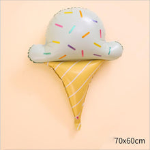 Load image into Gallery viewer, 1set Pink Donut Lip Ice Cream Popcorn Candy Foil Balloon Baby Shower Happy Birthday Decoration Balloon Boy Girl Cute Kid Toy