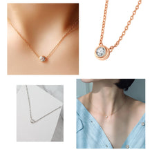 Load image into Gallery viewer, Aesthetic Charm Pendant Necklaces For Women Shine Zircon Choker Collar Chain On The Neck Jewellry Wedding Fashion Jewelry N426