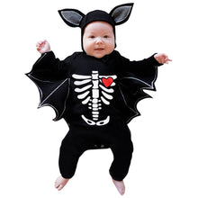 Load image into Gallery viewer, Autumn Newborn Halloween Costume For Baby Boys Girls Clothes Halloween Cosplay Costume Romper Jumpsuits+hat Halloween Outfits
