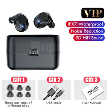 Load image into Gallery viewer, Wireless Headphones IPX7 Waterproof Touch Control 9D TWS Bluetooth 5.0 Stereo Earbuds Sports Earphones Headsets with Microphone