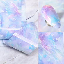 Load image into Gallery viewer, 100/50x4cm Nail Foils Marble Series Pink Blue Foils Paper Nail Art Transfer Sticker Slide Nail Art Decal Nails Accessories 1 Box