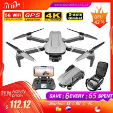 Load image into Gallery viewer, F4 Drone GPS 4K 5G HD Mechanical Gimbal Camera System Supports TF Card Drones Stabilier Distance 2km Flight 25 Min VS SG906Pro