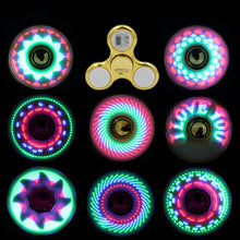 Load image into Gallery viewer, 6colors Creative LED Light Luminous Fidget Spinner Changes Hand Spinner Golw in the Dark Stress Relief Toys For Kids