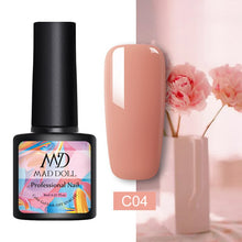 Load image into Gallery viewer, MAD DOLL 8ml 60 Colors Gel Nail Polish Nail Color Nail Gel varnish Soak Off UV Gel Varnish Base Coat No Wipe Top Coat
