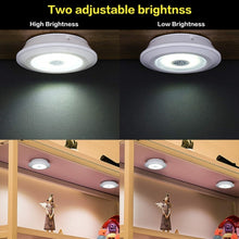 Load image into Gallery viewer, New Dimmable LED Under Cabinet Light with Remote Control Battery Operated LED Closets Lights for Wardrobe Bathroom lighting