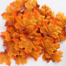 Load image into Gallery viewer, 1.75m Home Autumn Decoration Leaves Garland Artificial Maple Leaf Vine Fake Foliage String Thanksgiving Christmas Garden Decor