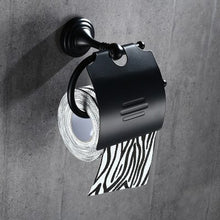 Load image into Gallery viewer, Bathroom Accessories Corner Shelf,Towel Rack,Paper holder,Towel Bar,Toilet Brush Holder Towel Rail Brass Black bathroom Hardware