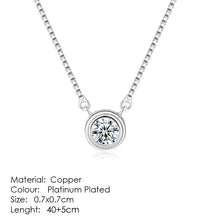 Load image into Gallery viewer, Aesthetic Charm Pendant Necklaces For Women Shine Zircon Choker Collar Chain On The Neck Jewellry Wedding Fashion Jewelry N426