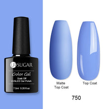 Load image into Gallery viewer, UR SUGAR 7.5ml Matte Nail Gel Polish Purple Series Hybrid Varnish Nail Art Semi Permanent UV Gel Varnish Soak Off Matte Top Coat