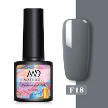 Load image into Gallery viewer, MAD DOLL 8ml 60 Colors Gel Nail Polish Nail Color Nail Gel varnish Soak Off UV Gel Varnish Base Coat No Wipe Top Coat