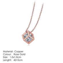 Load image into Gallery viewer, Aesthetic Charm Pendant Necklaces For Women Shine Zircon Choker Collar Chain On The Neck Jewellry Wedding Fashion Jewelry N426