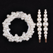 Load image into Gallery viewer, 14 Colors Woman Elegant Pearl Hair Ties Beads Girls Scrunchies Rubber Bands Ponytail Holders Hair Accessories Elastic Hair Band