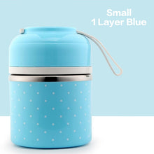 Load image into Gallery viewer, WORTHBUY Cute Japanese Lunch Box For Kids Portable Outdoor Stainless Steel Bento Box Leak-Proof Food Container Kitchen Food Box