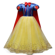 Load image into Gallery viewer, Fancy Snow White Princess Dress Christmas Costume Halloween Cosplay Dress up Baby Girl Clothes Birthday Party Kids tutu Dress